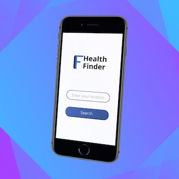 Health Finder app prototype