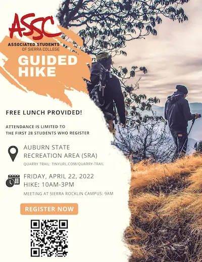 ASSC Auburn Hike poster